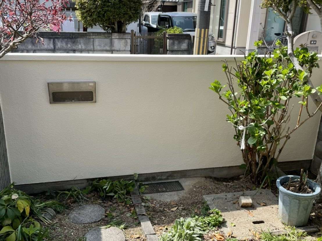 ブロック塀の塗装